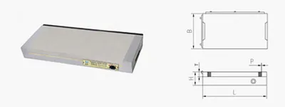 Rechtwinklige Permanent-Magnetspannplatten